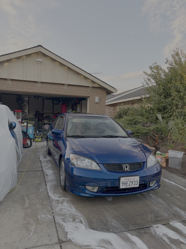 Small car before detailing