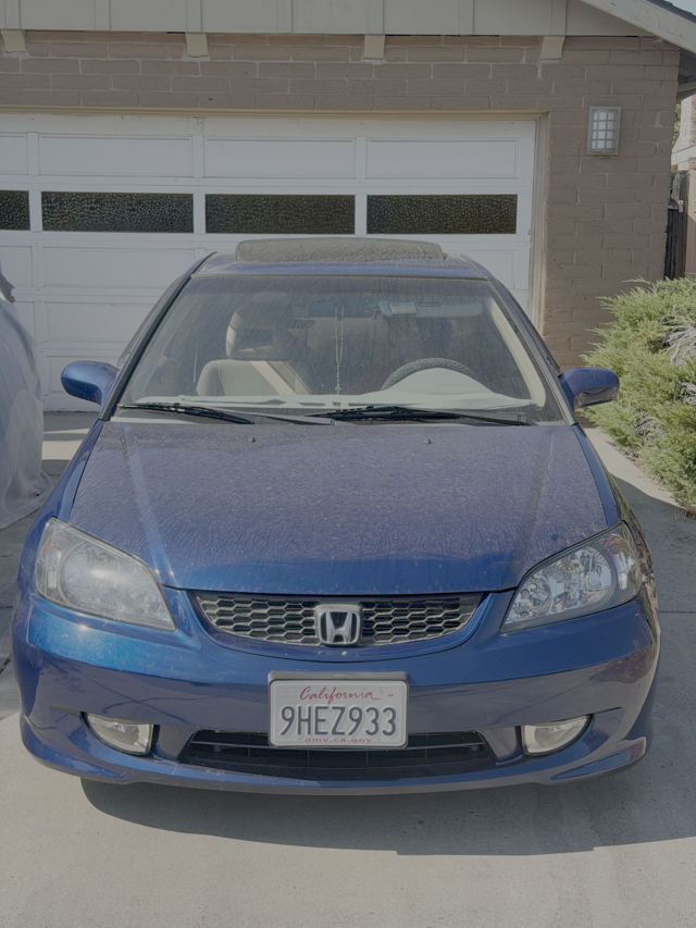 Small car before detailing